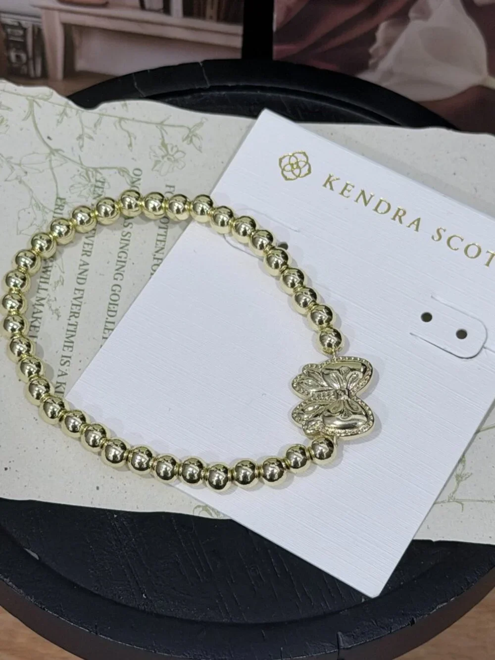 Kendra Scott Bow Beaded Stretch Bracelet